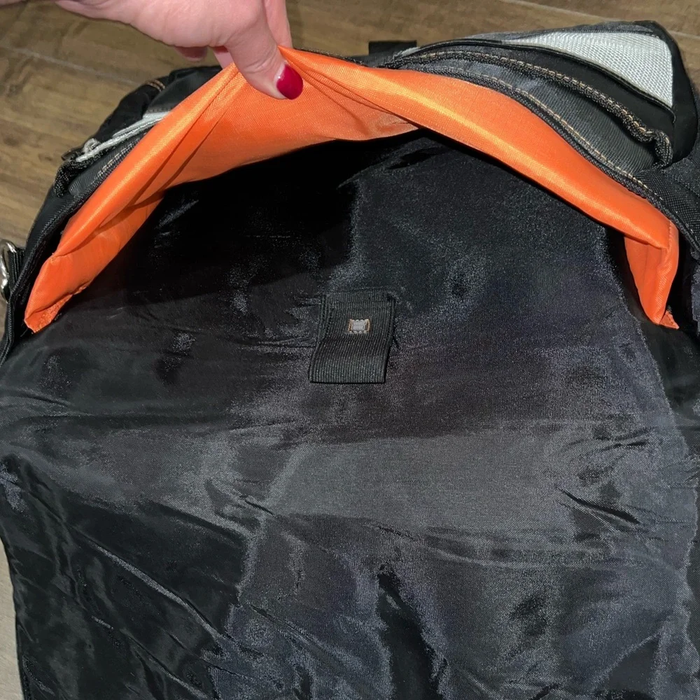 Laptop Messanger Bag Black and Orange
